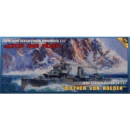 Zvezda Diether Von Roeder Destroyer Z-17 makett