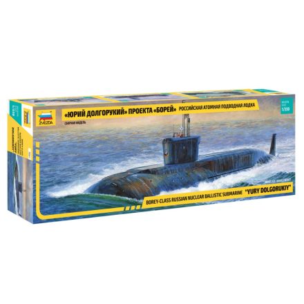 Zvezda Russian Borey-class Nuclear Submarine Yury Dolgorukiy makett