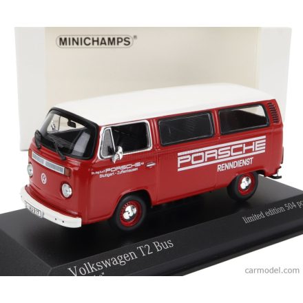 Minichamps VOLKSWAGEN T2 MINIBUS PORSCHE RENNDIENST 1972