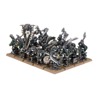   Games Workshop ORC & GOBLIN TRIBES: BLACK ORC MOB – wargame figura makett