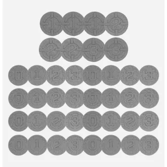   Games Workshop AGE OF DARKNESS: MARKERS AND TOKENS – játéksablon és jelölő