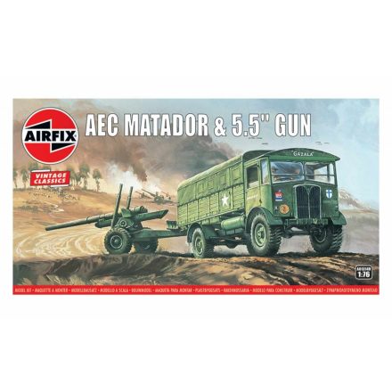 AirFix AEC Matador & 5.5inch Gun makett