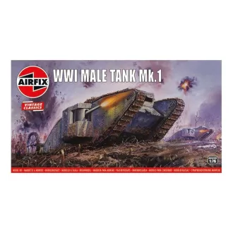   Airfix WWI "Male" Tank Mk.I,Vintage Classics harcjármű makett
