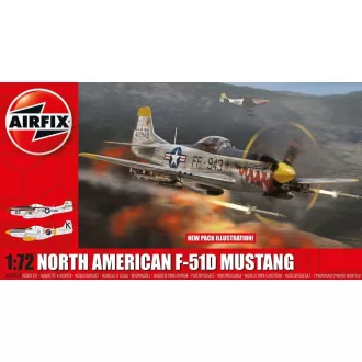 Airfix North American F-51D Mustang repülő makett
