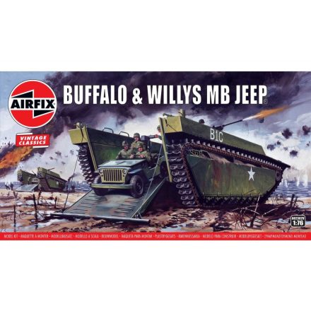 Airfix Buffalo Willys MB Jeep makett