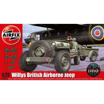 AirFix Willys British Airborne Jeep makett