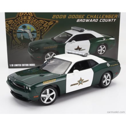 ACME-MODELS DODGE CHALLENGER R/T COUPE POLICE BROWARD COUNTY SHERIFF 2009