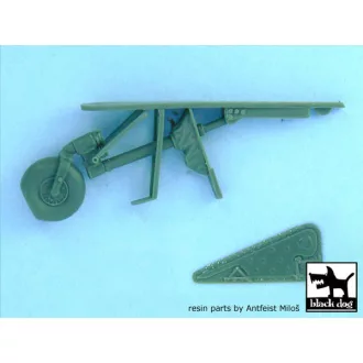   Black Dog Focke-Wulf FW 190 D-9 tail wheel for Hasegawa kits, 7 resin parts – repülőmakett-kiegészítő