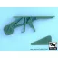Black Dog Focke-Wulf FW 190 D-9 tail wheel for Hasegawa kits, 7 resin parts – repülőmakett-kiegészítő