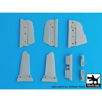   Black Dog Bf-109 G,K detail set for Hasegawa – repülőmakett-kiegészítő