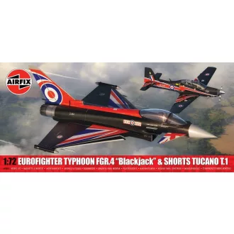   Airfix Twin Pack - Eurofighter Typhoon FGR.4 (Blackjack) + Shorts Tucano T.1 repülő makett készlet