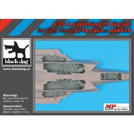 Black Dog F-35A Lighting II big accessories set (Kitty Hawk)