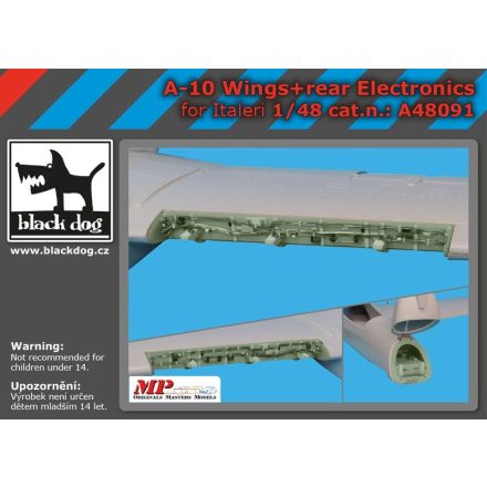 Black Dog A-10 wings + rear electronics for Italeri