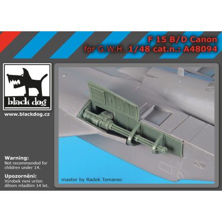 Black Dog F-15 C/D canon for Great Wall Hobby