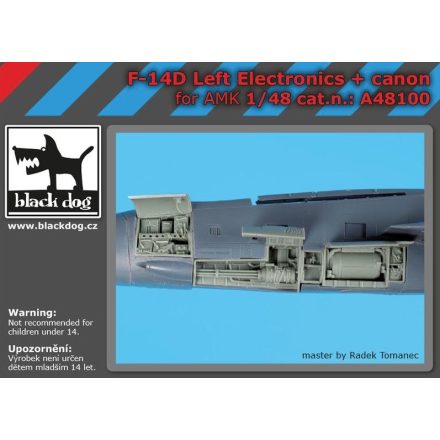 Black Dog F-14D Left Electronics + canon for AMK