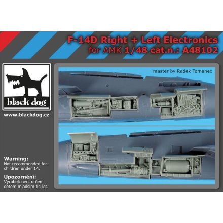 Black Dog F-14D Right + Left Electronics for AMK