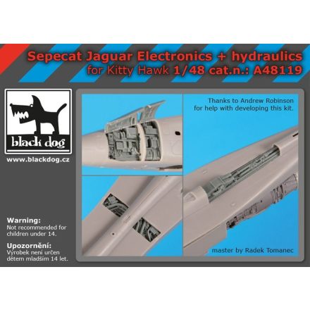 Black Dog Sepecat Jaguar electronics+hydraulics for Kitty Hawk