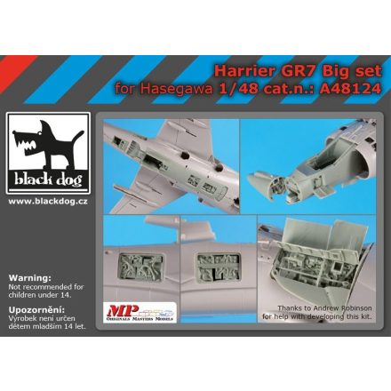 Black Dog Harrier GR 7 big set for Hasegawa