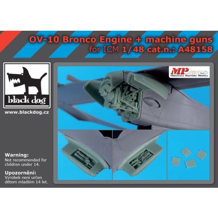 Black Dog OV -10 Bronco engine + machine guns (ICM)