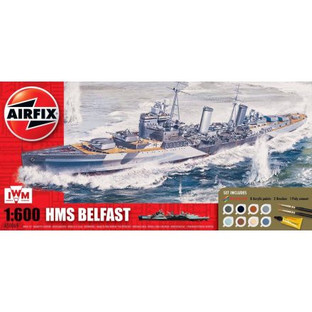 Airfix HMS Belfast Gift Set makett