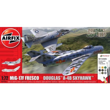 Airfix Mikoyan MiG-17F & Douglas A-4E Skyhawk Dogfight Double Set