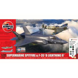   Airfix 'Then and Now' Spitfire Mk.Vc & F-35B Lightning II makett