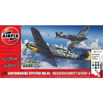   Airfix Supermarine Spitfire Mk.Vc vs Bf109F-4 Dogfight Double komplett makett készlet