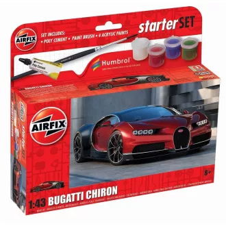   Airfix Small Starter Set NEW Bugatti Chiron komplett makett készlet