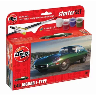   Airfix Small Starter Set Jaguar E-Type komplett makett készlet