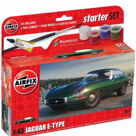 Airfix Jaguar E-Type Small Starter Set makett