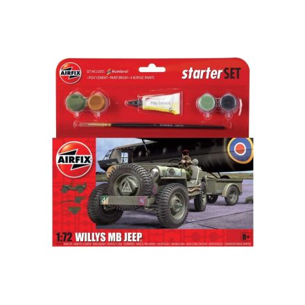 Airfix Starter Set Willys MB Jeep makett
