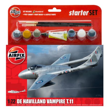 Airfix Starter Set -de Havilland Vampire T.11 makett