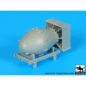 Black Dog Atom bomb Fat Man – repülőmakett-kiegészítő