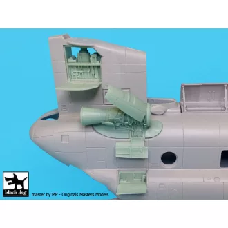   Black Dog CH -47 Chinook - Engine (for Italeri Kits) – repülőmakett-kiegészítő