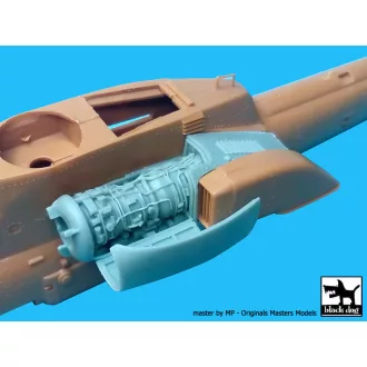   Black Dog Mi-28 Havoc engine for Zvezda – repülőmakett-kiegészítő