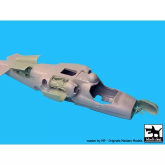   Black Dog KA-52 Aligator electronics+engine for Zvezda – repülőmakett-kiegészítő