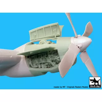   Black Dog AC-130H Hercules Engine for Italeri – repülőmakett-kiegészítő