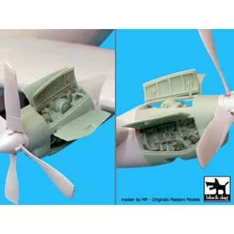   Black Dog AC-130H Hercules 2 Engines for Italeri – repülőmakett-kiegészítő
