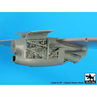   Black Dog C-27 J Spartan 1 Engine for Italeri – repülőmakett-kiegészítő