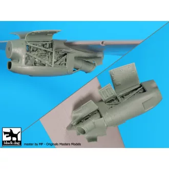   Black Dog C-27 J Spartan 2 Engines for Italeri – repülőmakett-kiegészítő