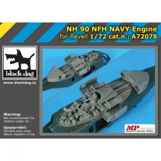   Black Dog NH-90 NFH Navy engine for Revell – repülőmakett-kiegészítő