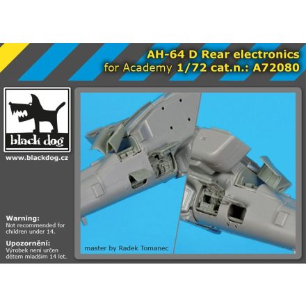 Black Dog AH-64 D Rear electronics for Academy