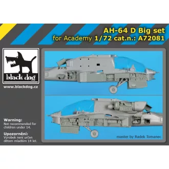   Black Dog AH-64D big set for Academy – repülőmakett-kiegészítő