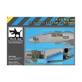   Black Dog A-10 Big set for Academy – repülőmakett-kiegészítő