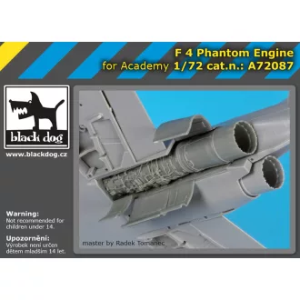   Black Dog F-4 Phantom Engine for Academy – repülőmakett-kiegészítő