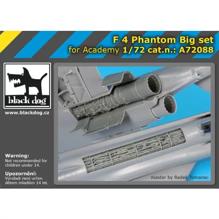 Black Dog F-4 Phantom Big set for Academy