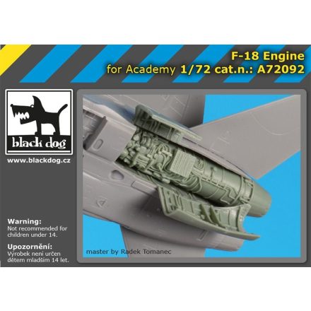 Black Dog F-18 Engine for Academy