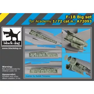   Black Dog F-18 Big set for Academy – repülőmakett-kiegészítő