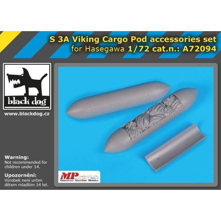 Black Dog S 3A Viking cargo POD accessories set for Hasegawa