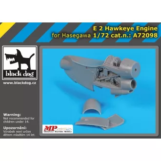   Black Dog E-2 Hawkeye engine for Hasegawa – repülőmakett-kiegészítő